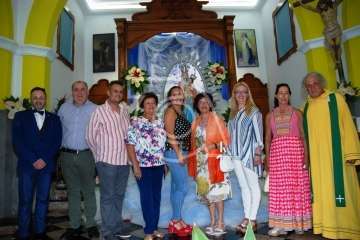 La Virgen de las Nieves estrena himno en el 75 aniversario de la Parroquia de Lomo Magullo (Foto TA)